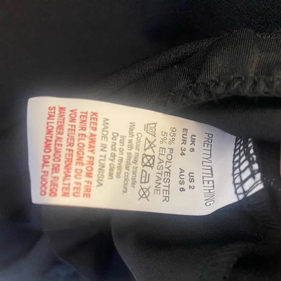 PrettyLittleThing Black Frill Mini Dress | Size 2 | NWT - Picture 10 of 10